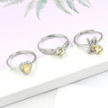 Exquisite 6mm 5*7mm Brass Natural Crystal Citrine Adjustable Natural Gemstone Ring