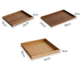Solid Wood Antique Polished Tray Set of 3 Pieces Handle Eco-Friendly Multifunction Luxury Business Gift Home Decor