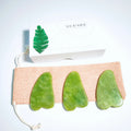 HZ Natural Stone Body Facial Gua Sha Plate for Back Scraping Massager Xiuyan Jade Guasha Board