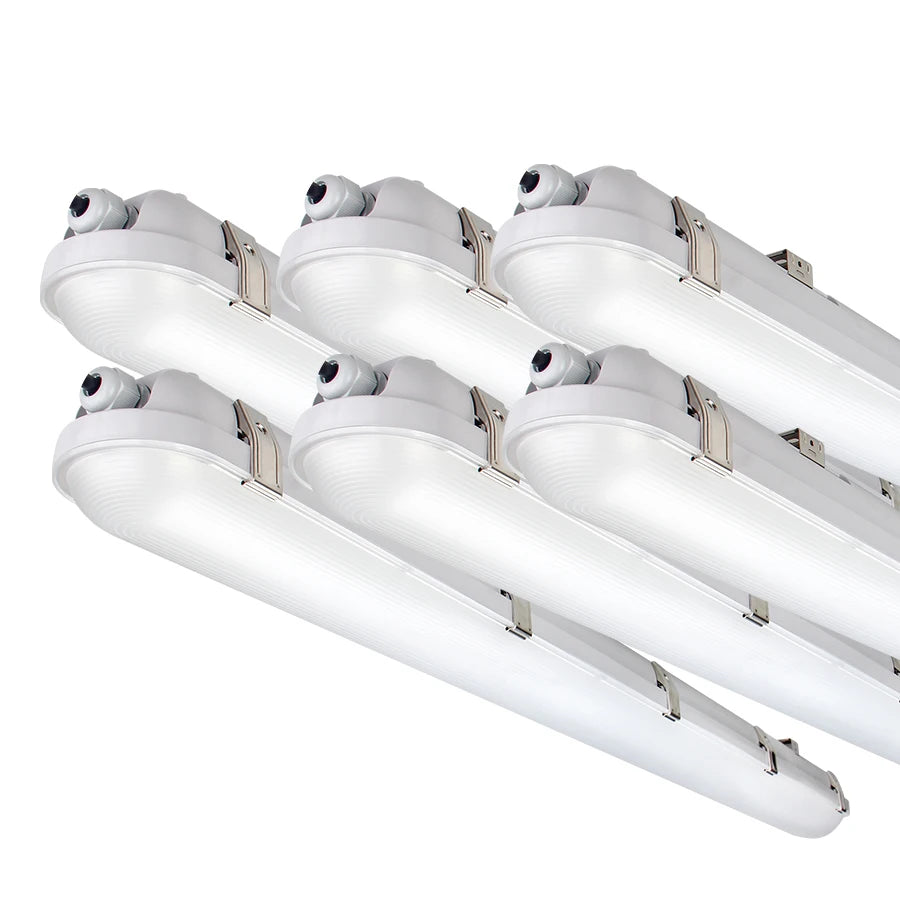 54W/50W/40W Selectable Dimmable IP66 Vapor-Tight Waterproof LED Tri-Proof Light Garage Tube Light Fixture