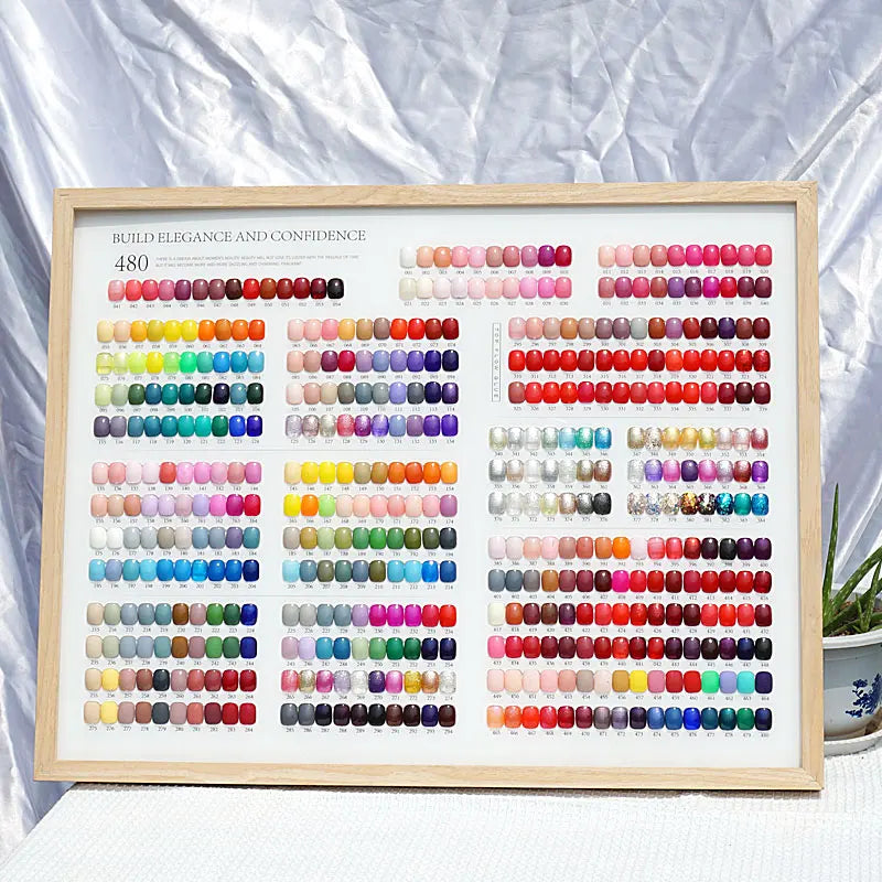 240-Color Palette Display Card for Nail Salon Entrance Large Nail Gel Display Board Nail Supplies Product