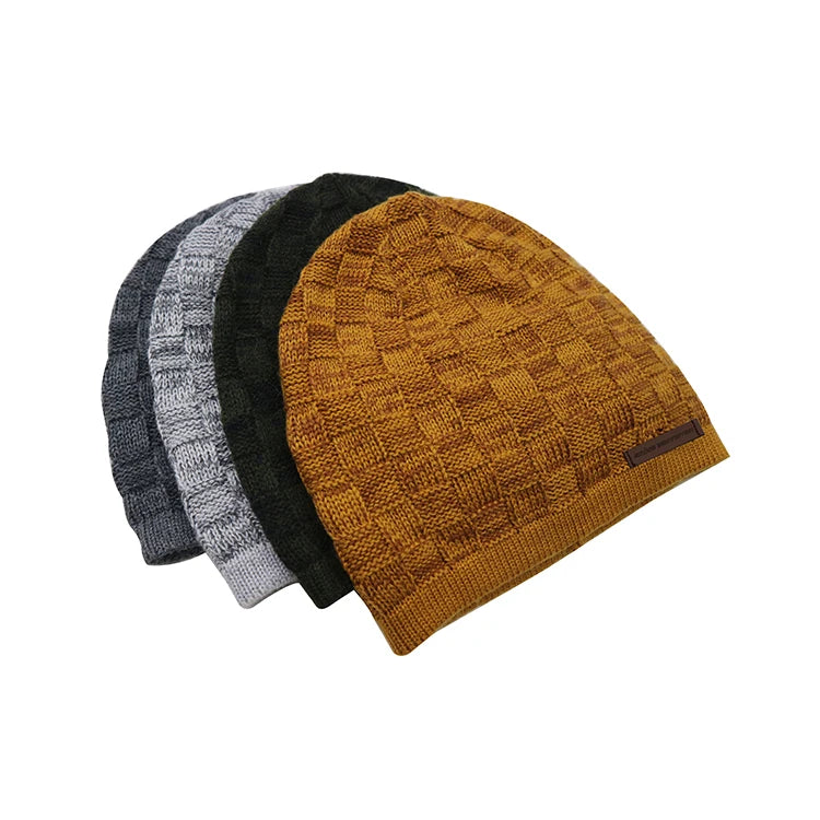 Premium Quality Merino Wool and Acrylic Blend Mixed Color Knitted Slouchy Beanie Baggy Toque Hat for Women