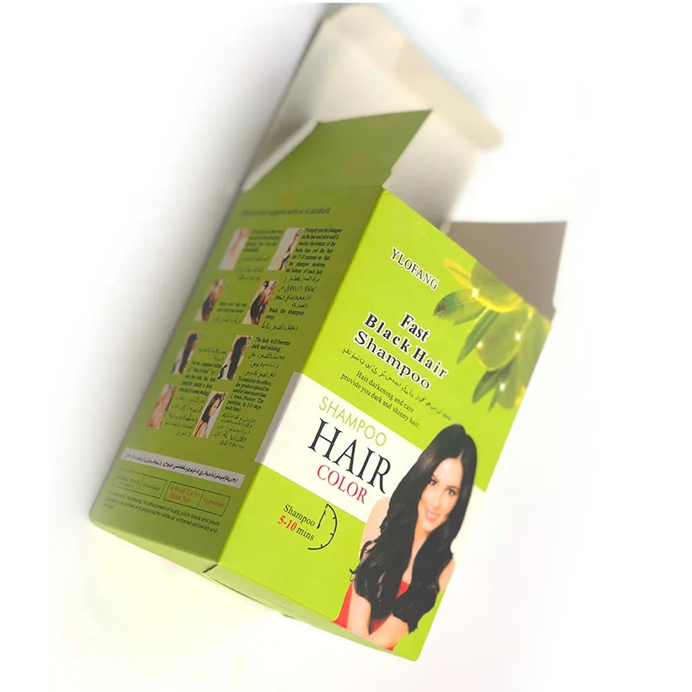 Cheap Custom Card Paper Packaging Boxes for Hair Dye Shampoo & Hair Oil with Embossing Matt Lamination & Recycled Materials