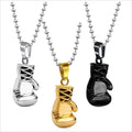 Fashion Titanium Stainless Steel Boxing Pendant Necklaces Jewelry for Men
