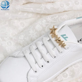 Gold Five-pointed Star Metal Shoe Lace Charms for Women Men Fashion Sneakers Upper Decoration Accessories