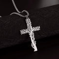 Tree of Life Cross Necklace Gold Color Stainless Steel Jewelry Chain Necklaces Religious Gift for Men Women Wholesale