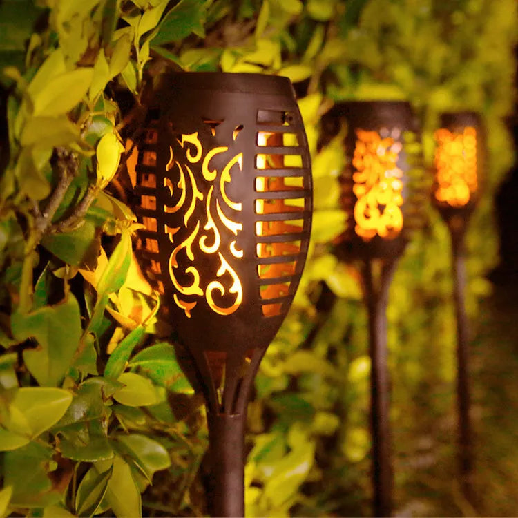Outdoor LED Solar Garden Light 12LED Dancing Flickering Solar Energy Torch Light Landscape Solar Flame Light