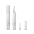 Empty Plastic Cosmetic Pen Container 4ml Lip Gloss & Eye Cream Tube Twist Pen with Silicone Tip for Skin Care & Makeup Tools