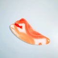 DIY Gem Red Agate gua sha comb gua sha crystal heart body gua sha stone with box Facial Spoon