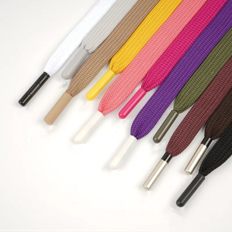 Custom Seamless Metal Tip Aglets Round Hoodie Draw Rope Waist Tip Shoelaces with Metal Aglets Customizable Size and Style