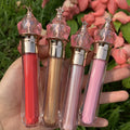 Wholesale DIY Smooth Liquid Lipgloss Vegan Shiny Lip Gloss Custom Make Your Own Lipgloss With Diamond Top Private Logo