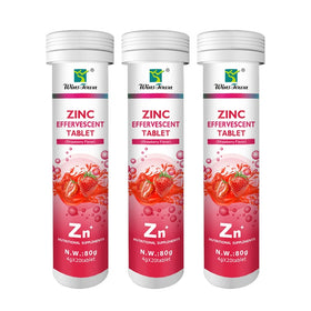 Zinc Effervescent Tablet Strawberry Flavor Vitamins and Supplements Effervescent Tablet Vitamin Energy Tablets Plus Zinc for Hea