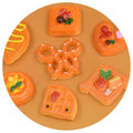 Simulation Bread Resin Flatback Cabochon for Diy Scrapbook Doll House Miniature Foods Hairpin Refrigerator Sticker Decoration