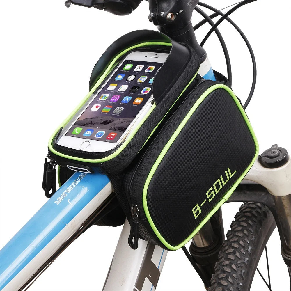 IRONDONKEY Bicycle Front Beam Bag Waterproof Mountain Bike Handlebar Frame Bag Bike Bags & Boxes