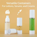 Fuyun Customizable Luxury clear Empty Plastic Lotion Pump Bottle 15ml 30ml 50ml Cosmetics Face Skin Care Airless Pump Bottle