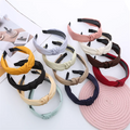 Girls and Ladies Fabric Knotted Hair Band Solid Color Sweet Headband Wholesale Simple Head Hoop