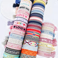 2022 Braided Bracelet Adjustable Rope Women Woven Hope Bracelet Letter Embroidery Tassel Friendship Lovers Customized Bracelets
