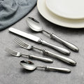 German 304 Stainless Steel Retro Fork Western Cutlery Set Steak Knife Dessert Spoon Stainless Steel High End for Restaurant