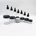 Hot Models Flat Amber Brown Glass Cosmetic Jar with Acid Etched Pump for Essential Oils Hair Serums Attar Roller Dropper Bottles