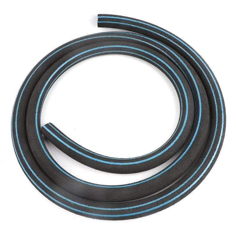 5m Nanometer Air Pump Hose Aquaculture Aquarium Fish Lake Pond Increase Oxygen Aeration Black PVC Flexible Forged Square Head