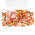 Zhubi Mixed Orange Glass Beads 900pcs Gradient Color Crystal Star Natural Stone Chips Glass Seed Beads for Jewelry Making