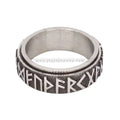 Hot-Selling Rotatable Viking Rune Letter Rings Stainless Steel Retro Nordic Men' Charming Fashion Ring