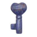 DIY New Fashion Mix Natural Sodalite Stone Heart and Key Shape Pendants for Jewelry Making Necklaces Gifts