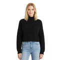 Wholesale Fashion Top Loose Sweater Neck Long Sleeve Women Clothing Knit Sweater Solid Color Knitted Sweater