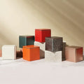 Luxury 90mm Airtight Metal Canister Food Grade Tea Coffee Cookie Candy Chocolate Storage Box Square Tin Can