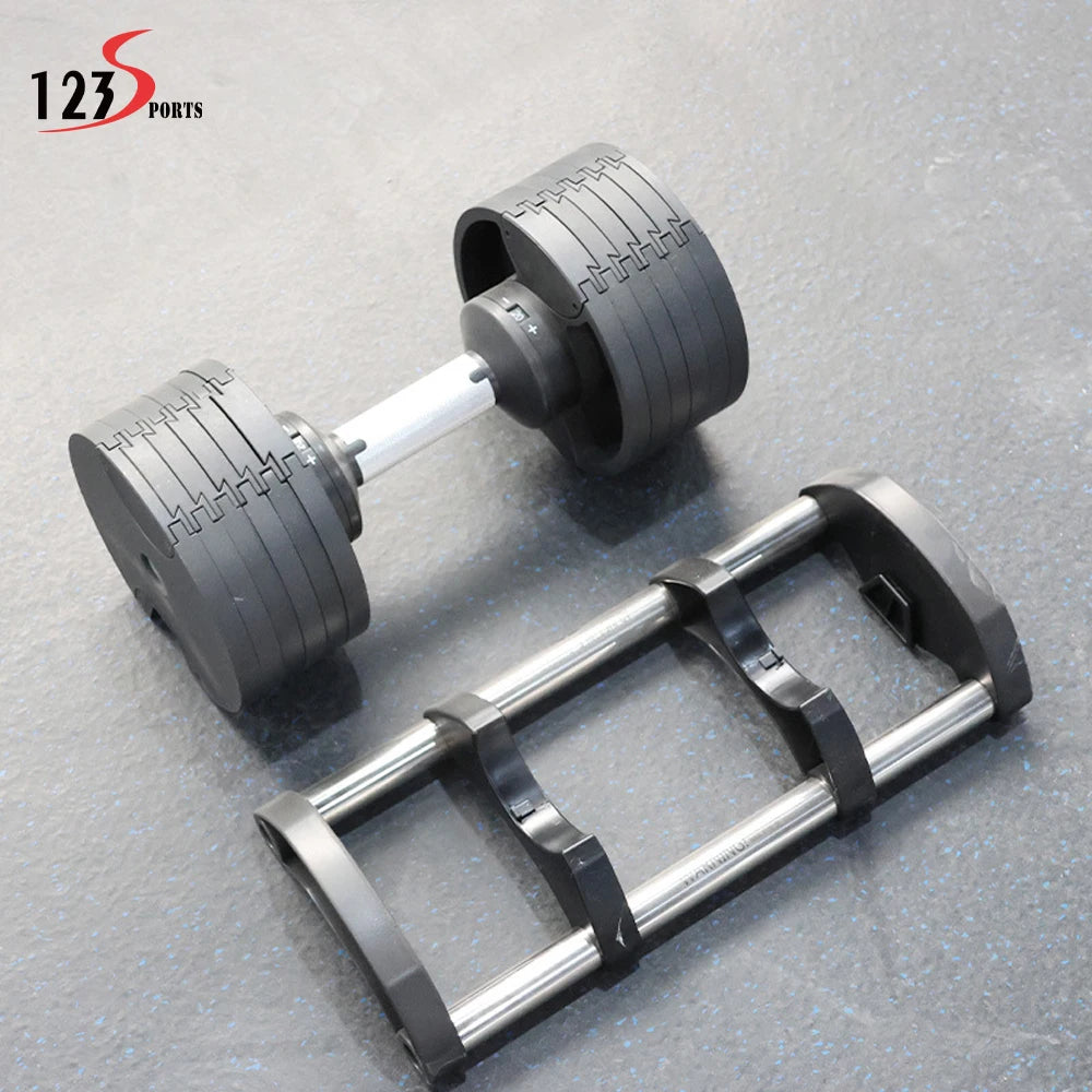 123Sports Home Use Strength Training Fitness 40Kg (4Kg+) Adjustable Dumbbells