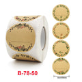 Custom Logo Adhesive Labels Thank You for Your Purchase Packaging Stickers Printed Thank You Stickers