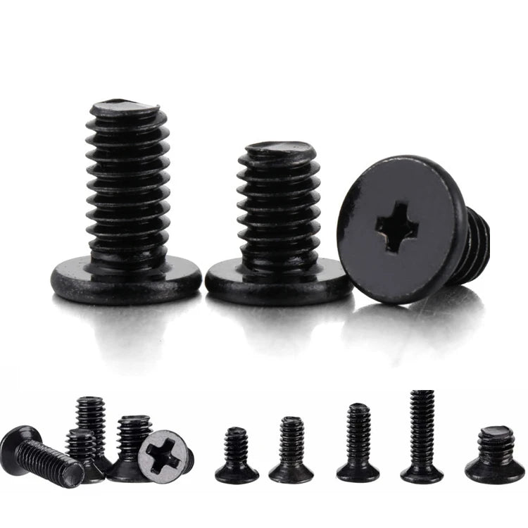 Black Steel Cross Phillips Flat Head Screw Bolt SUS304 316 Countersunk Extra Long Metric DIN Standard Screws