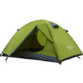 Family Travel Tent 3-4 Person Lightweight Backpacking With Two Doors Double Layer Windproof Camping Aluminum Rods for Outdoor