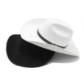 Stock Western American Men Felt Cowboy Hats Women Wide Brim Felt Hats Sombreros