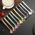 Cat Paw Design 18/10 Stainless Steel Spoon Metal Mini Tea Spoon Dessert Stirring Spoon
