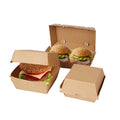 Premium Biodegradable Corrugated Takeaway Food Grade Shipping Carton Custom Hamburger Packaging Box Recycled Materials for Sushi