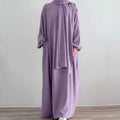 Custom Abaya Manufacturer Loriya Hot Sale Abaya Designs Daily Wear Nida Plain Women Jilbab Abaya With Attached Hijab