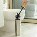 Soft TPR Standing Silicone Toilet Brush for Bathroom Cleaning With Holder Set With Bathroom Toilet Brush Holder