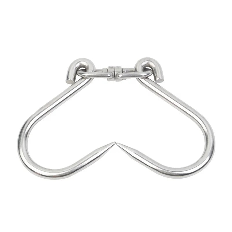 Stainless Steel Rotatable Slaughter Double Hook and Poultry Roast Duck Bacon Hanging Hook or Stainless Steel Hook for Poultry