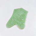 DIY Custom Logo Natural xiuyan jade Gem Gua Sha Scraping Massage Tool Heart Shape Gem Guasha Board for gifts