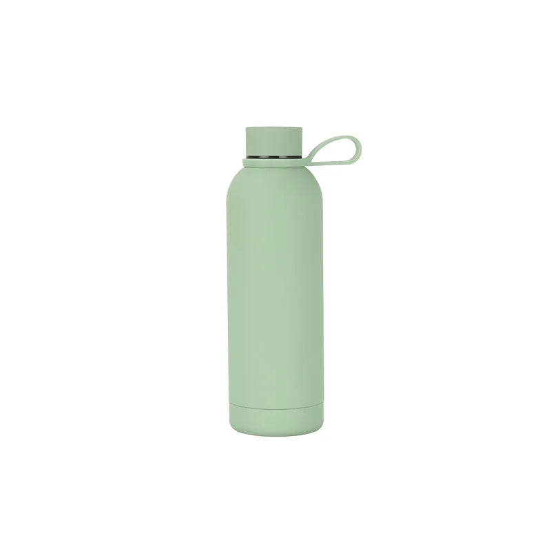 Custom Design 500ml 750ml Stainless Steel Double Wall Insulated Water Bottles Vacuum Flasks Bottle Water With Rope
