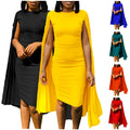 D3303 Best-Selling Chic Gowns for Women Evening Dresses Solid Color O-Neck Pleated Shawl Elegant Party Dress for Women
