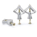 NINDEJIN Grey Bright Plastic Toggle Wing Drywall Anchor Wall Plug with Self Tapping Screw High Load Capacity