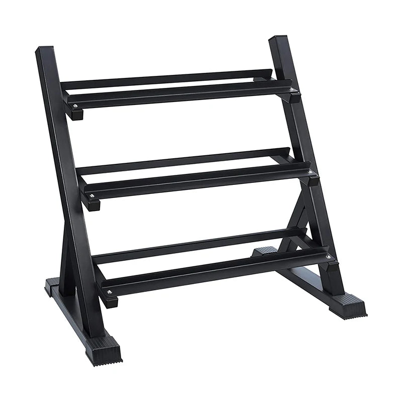 Adjustable Hexagon Dumbbell Storage Accessories 3 Tier Stand Gym Fitness Equipment Storage Set Dumbbell Rack