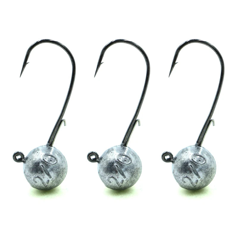 Selco  Fishing Round Lead Jig Molds Saltwater Soft Baits Silicone Wobbler  Hook Jigging Lures
