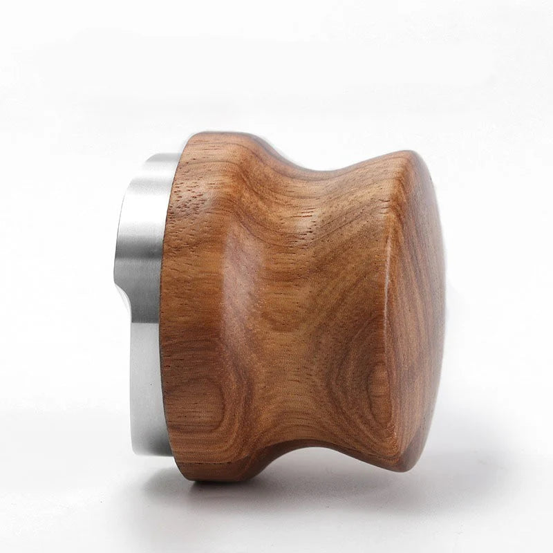 Espresso Distribution Tool Wholesale 51MM 53MM Custom Logo Adjustable Wooden Coffee Tamper Distributor