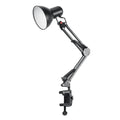 Swing Arm Metal Desk Lamp with Clamp Adjustable Goose Neck Architect Eye-Caring Reading for Home Office