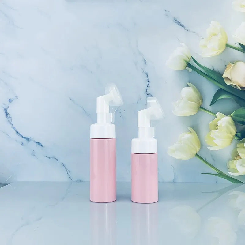 Custom 60ml Eyelash Cleaning Foam Bottle 50ml 100ml 150ml 200ml pink Foaming Hand Soap Bottle Refillable Foam Pump Bottle