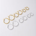 JOYFFO Lightweight 925 Sterling Silver Hoop Earrings 14K Gold Plated Post for Women Fashionable Gold Hoop Jewelry