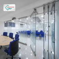 Modern Aluminum Alloy Finish Aluminium Operable Sliding Folding Glass Movable Partition Door Graphic Design Foldable Operable